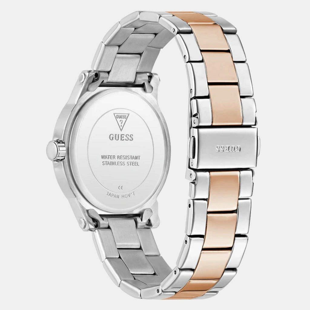 Women Quartz White Dial Analog Stainless Steel Watch GW0861L5