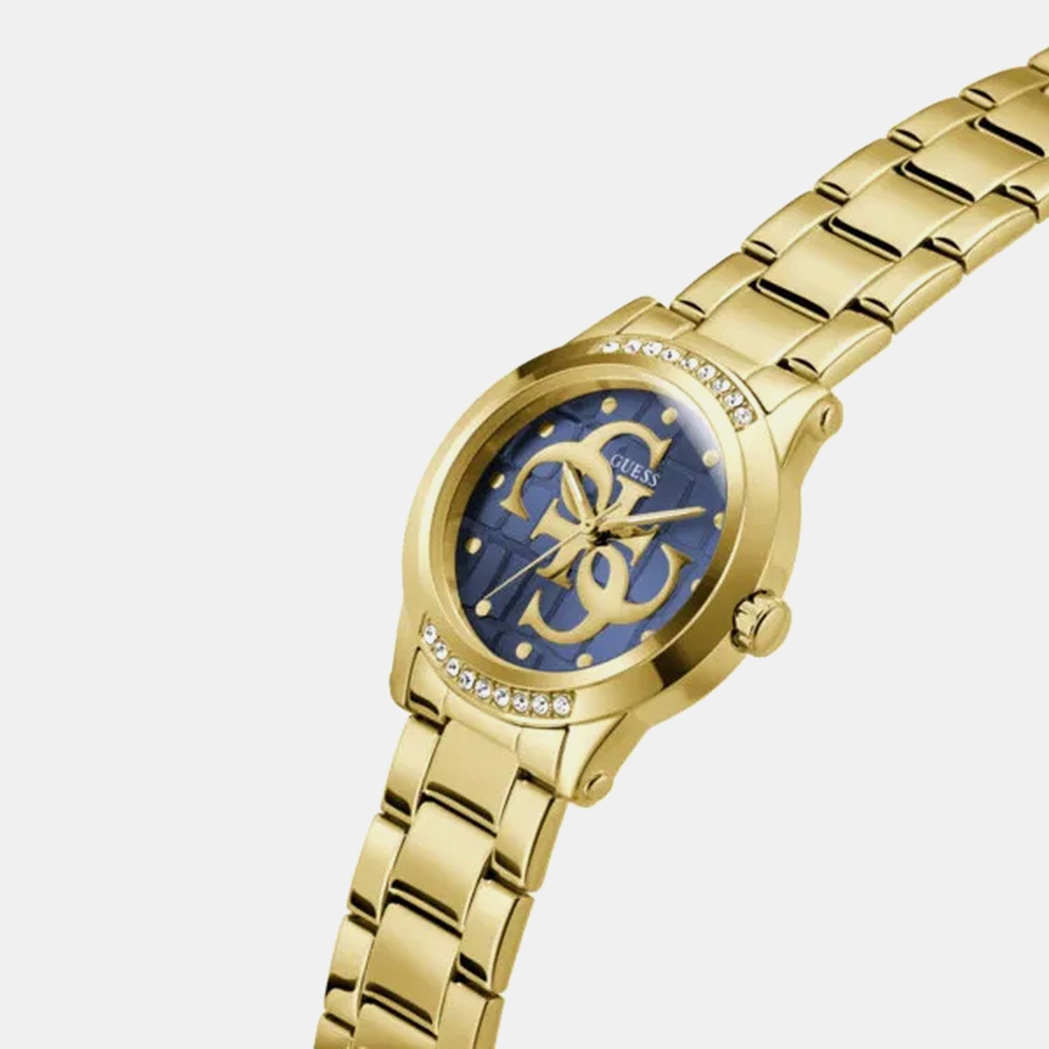 Women Quartz Blue Dial Analog Stainless Steel Watch GW0861L6
