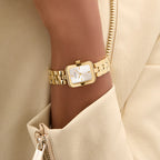 Women Quartz Silver Dial Analog Stainless Steel Watch GW0865L2