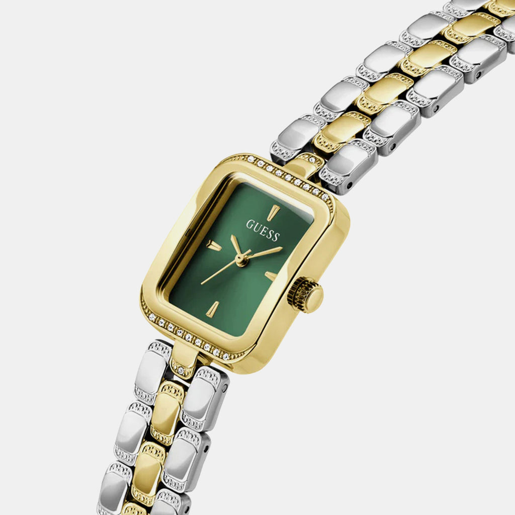 Isla Women Quartz Green Dial Analog Stainless Steel Watch GW0865L6