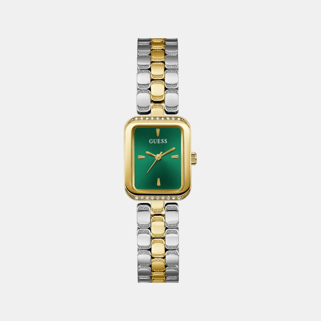 Isla Women Quartz Green Dial Analog Stainless Steel Watch GW0865L6