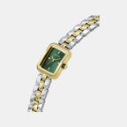 Isla Women Quartz Green Dial Analog Recycled Steel Watch GW0865L6