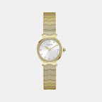 Women Quartz White Dial Analog Mesh Watch GW0866L2