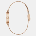 Women Quartz White Dial Analog Mesh Watch GW0866L3