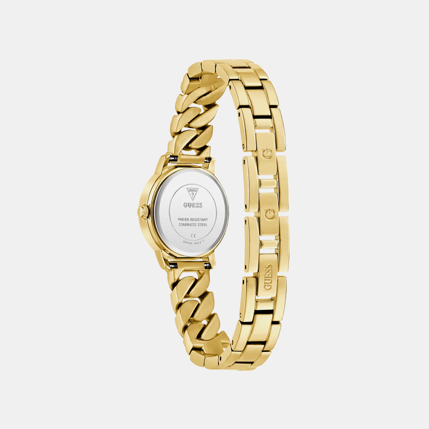 Women Quartz Gold Dial Analog Stainless Steel Watch GW0867L2