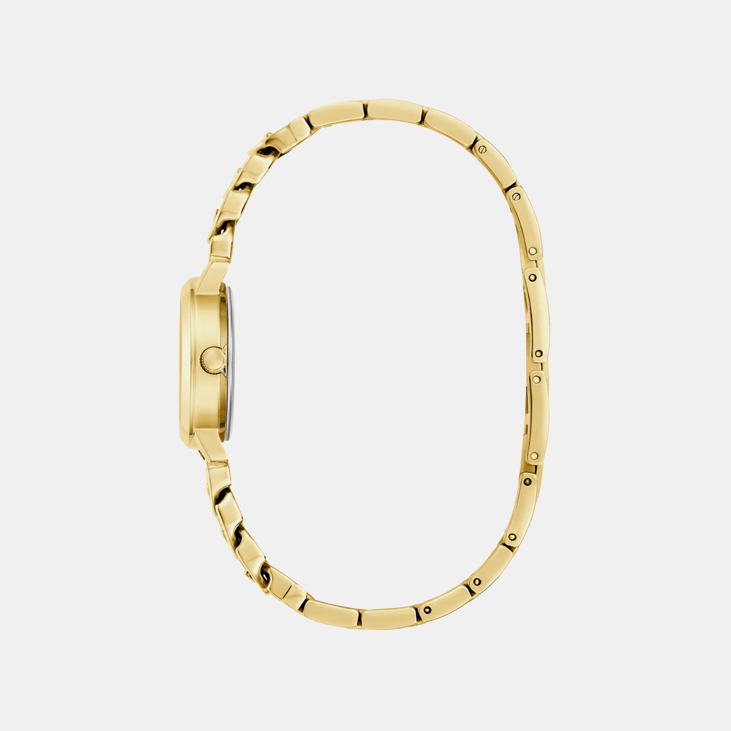 Women Quartz Gold Dial Analog Stainless Steel Watch GW0867L2