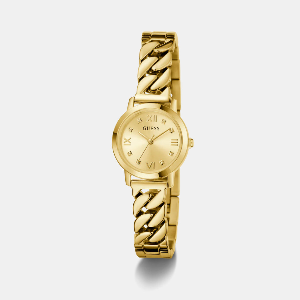 Women Quartz Gold Dial Analog Stainless Steel Watch GW0867L2