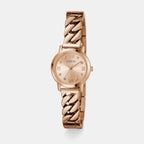Women Quartz Rose Gold Dial Analog Stainless Steel Watch GW0867L3
