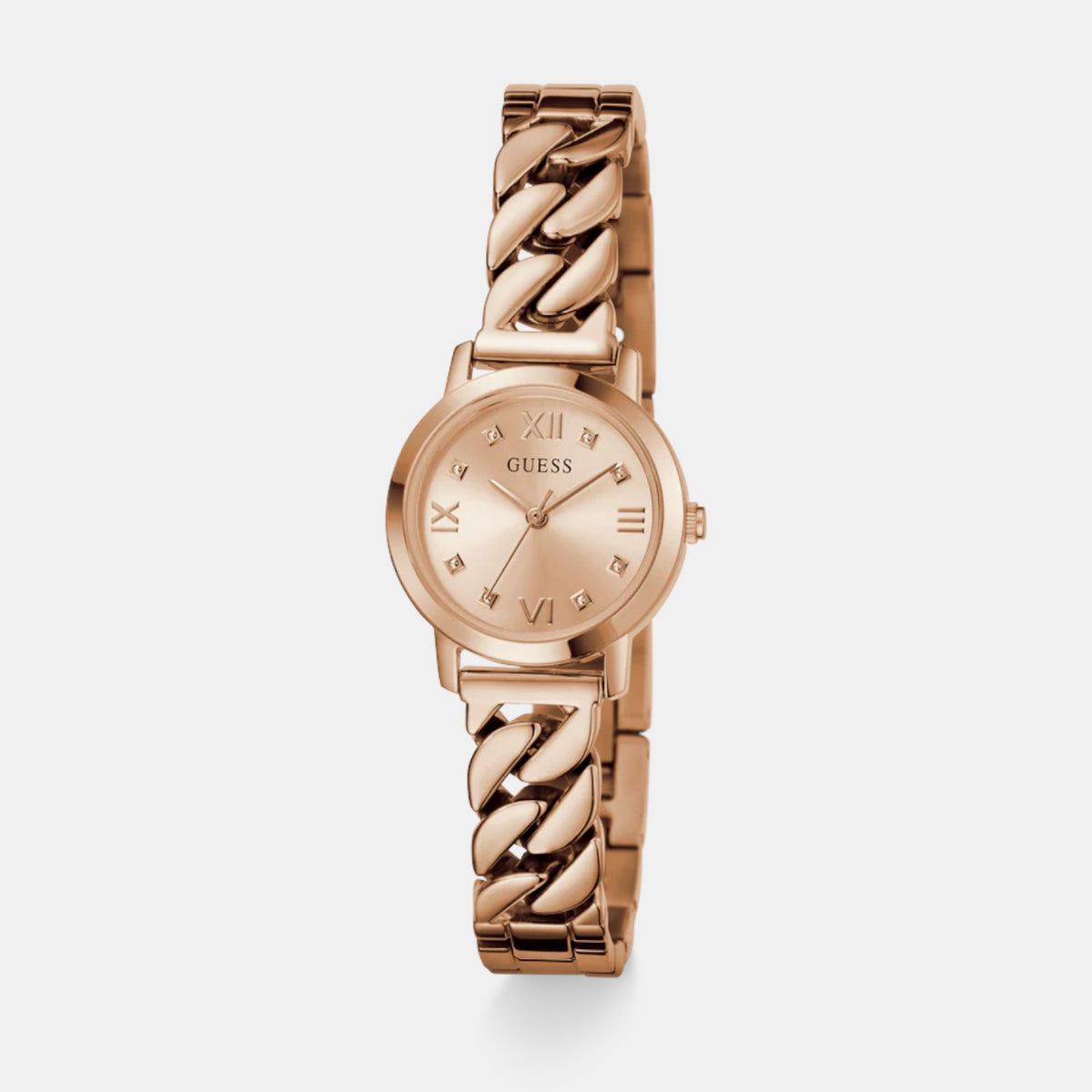 Gb Chime Women Quartz Rose Gold Dial Analog Stainless Steel Watch Gw0867L3
