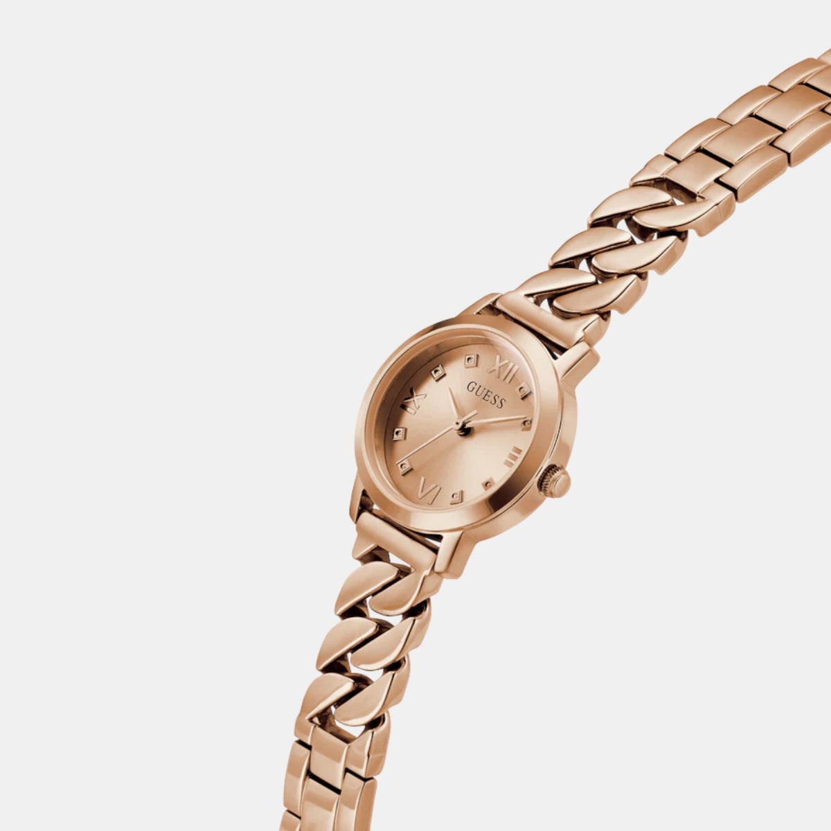 Gb Chime Women Quartz Rose Gold Dial Analog Stainless Steel Watch Gw0867L3