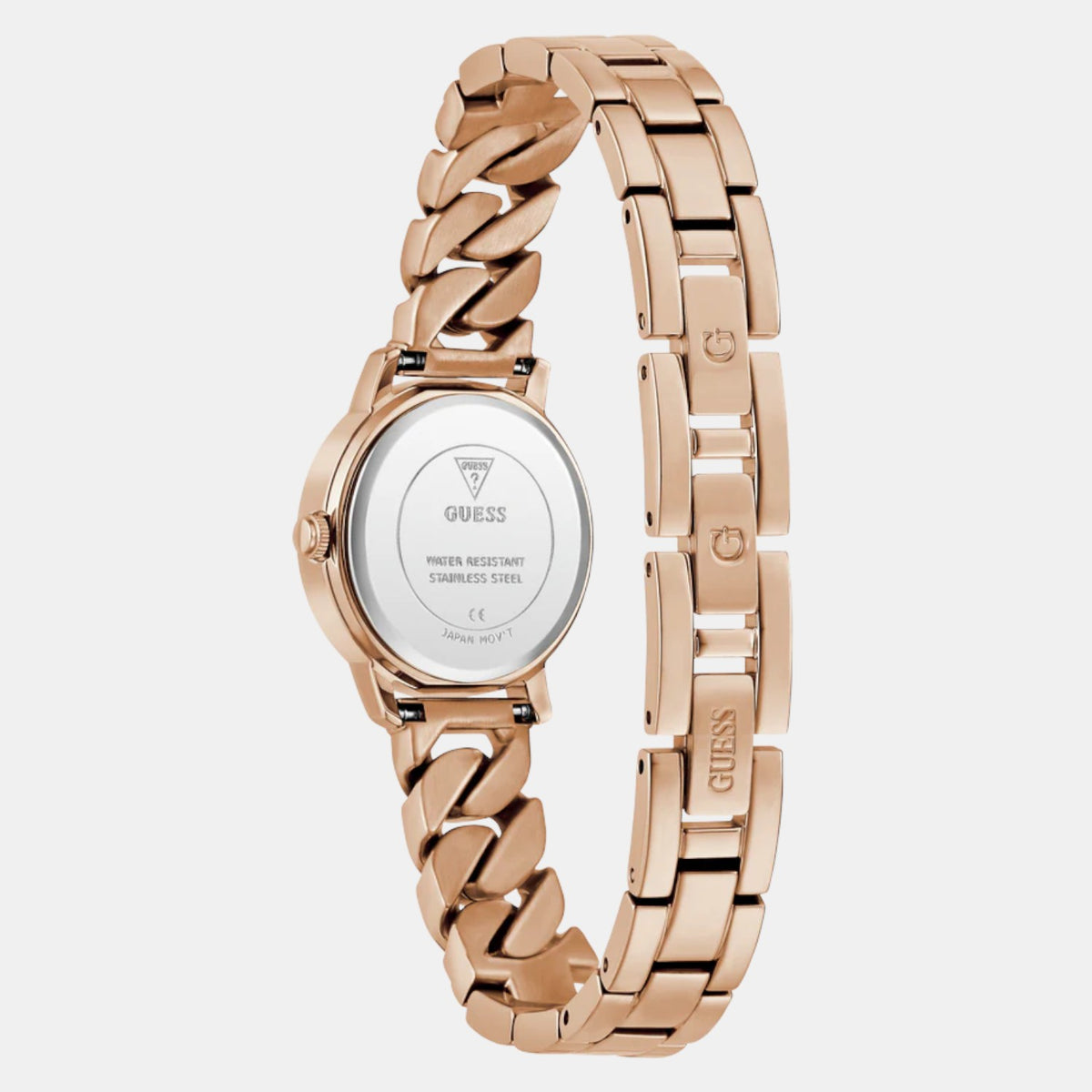 Gb Chime Women Quartz Rose Gold Dial Analog Stainless Steel Watch Gw0867L3