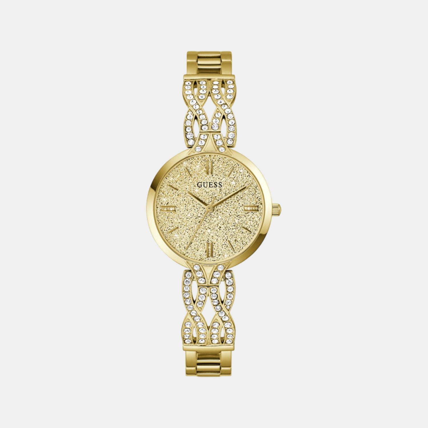 Coral Women Quartz Gold Dial Analog Recycled Steel Watch GW0868L2