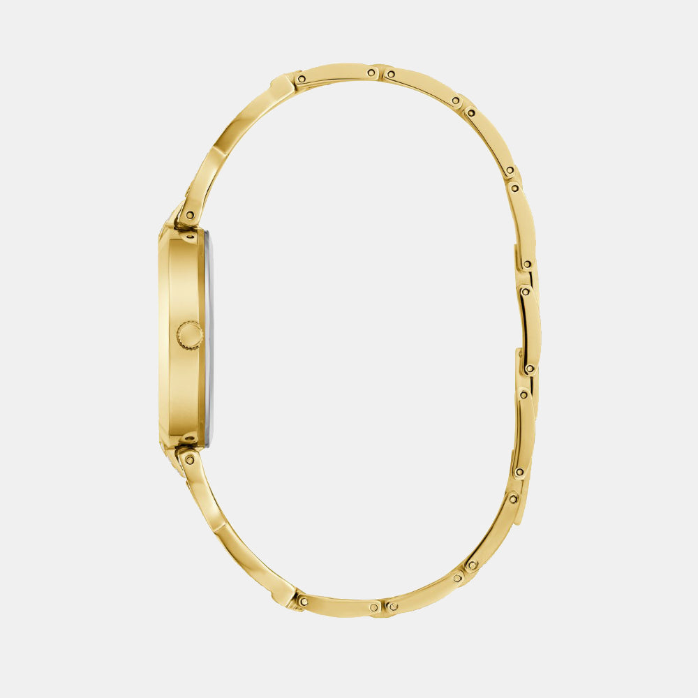 Coral Women Quartz Gold Dial Analog Recycled Steel Watch GW0868L2