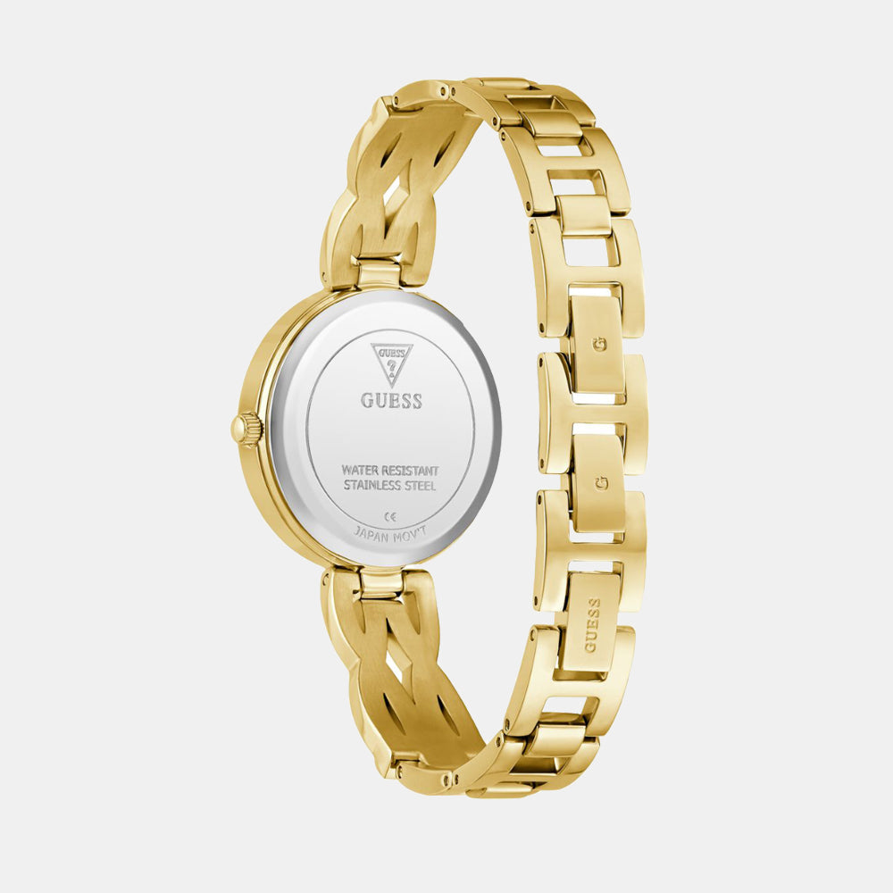 Coral Women Quartz Gold Dial Analog Recycled Steel Watch GW0868L2