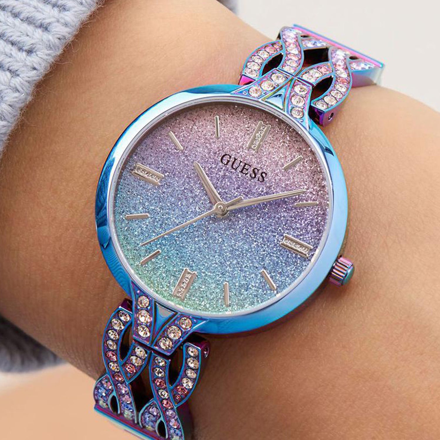 Coral Women Quartz Multicolour Dial Analog Stainless Steel Watch GW0868L3