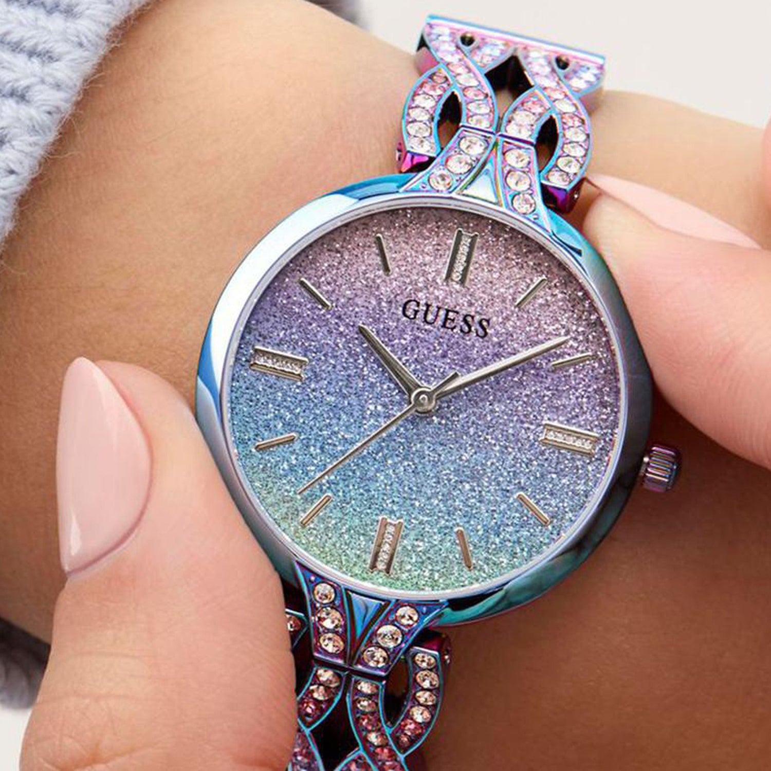 Coral Women Quartz Multicolour Dial Analog Stainless Steel Watch GW0868L3