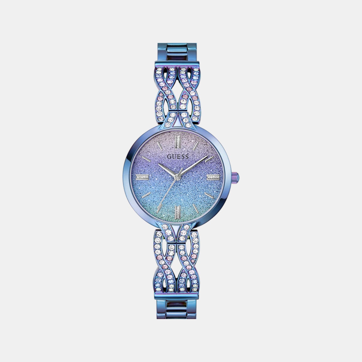 Coral Women Quartz Two Tone Dial Analog Recycled Steel Watch GW0868L3