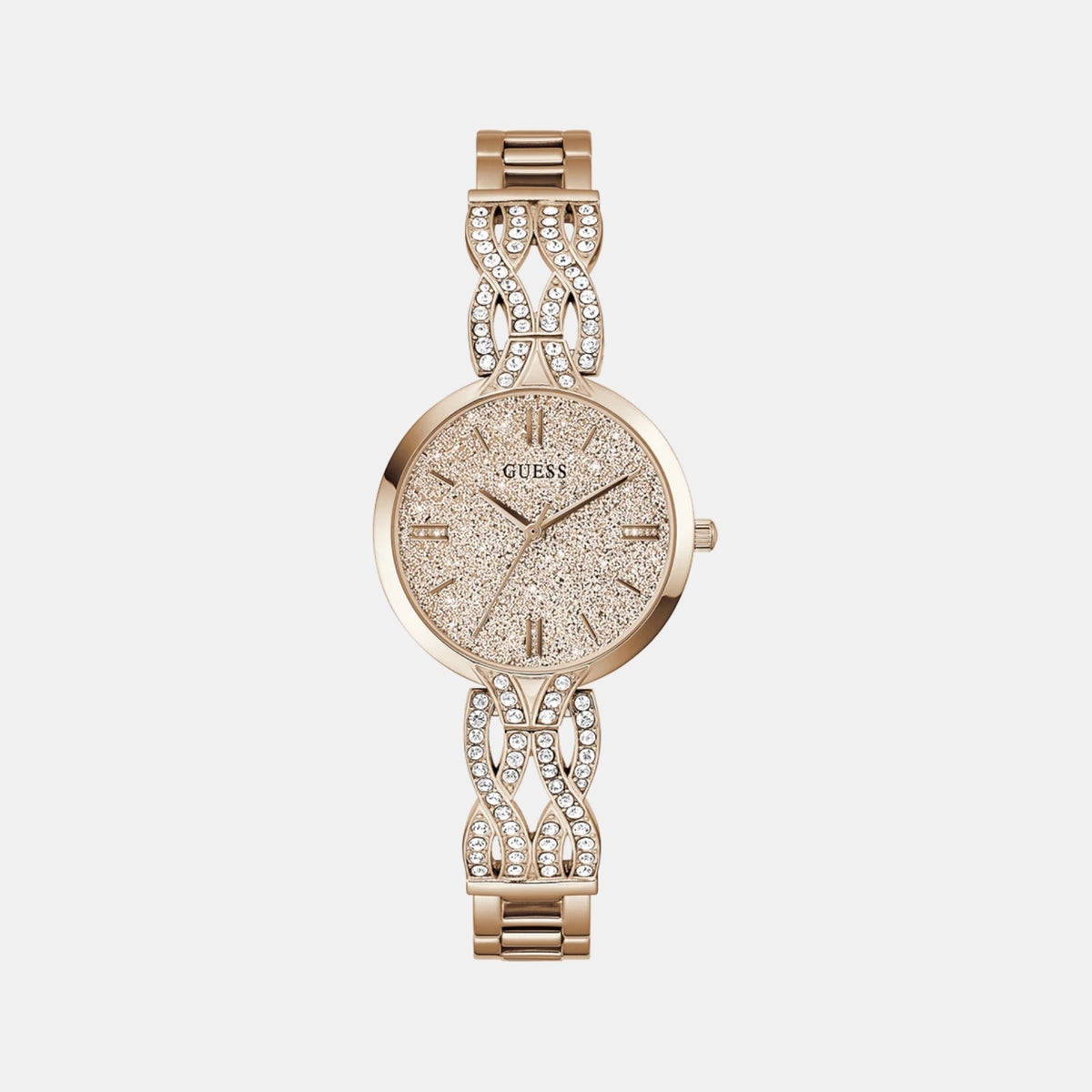 Gb Coral Women Quartz Rose Gold Dial Analog Stainless Steel Watch Gw0868L4