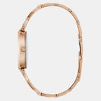 Women Quartz Rose Gold Dial Analog Stainless Steel Watch GW0868L4