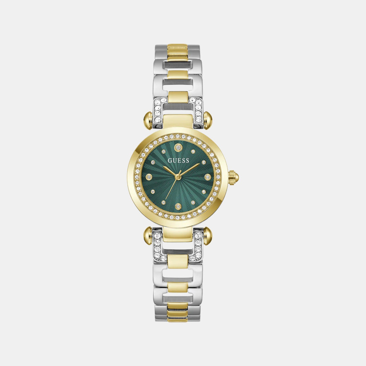 Gb Ginger Women Quartz Green Dial Analog Stainless Steel Watch Gw0869L1