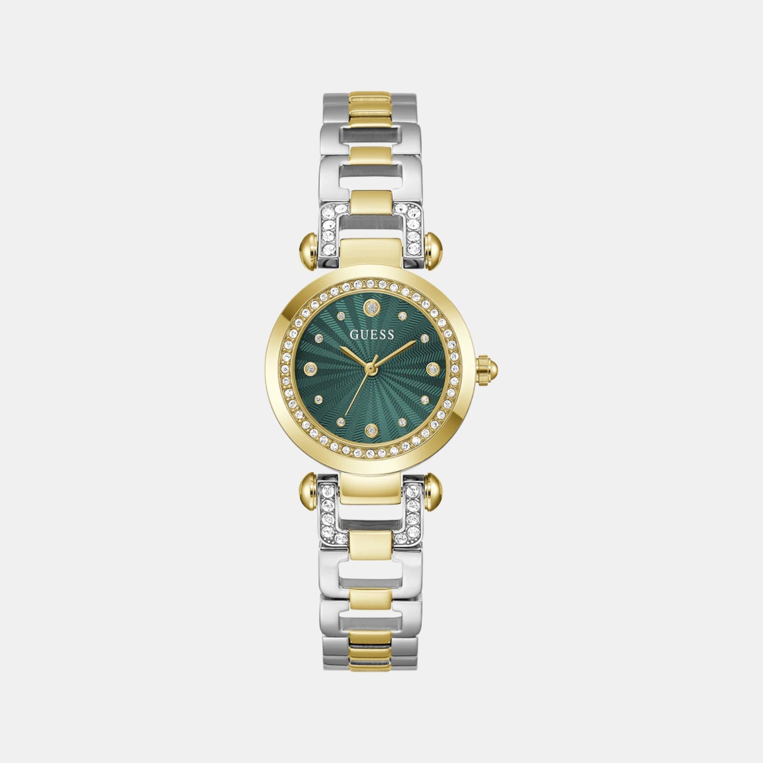 Women Quartz Green Dial Analog Stainless Steel Watch GW0869L1