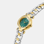 Women Quartz Green Dial Analog Stainless Steel Watch GW0869L1