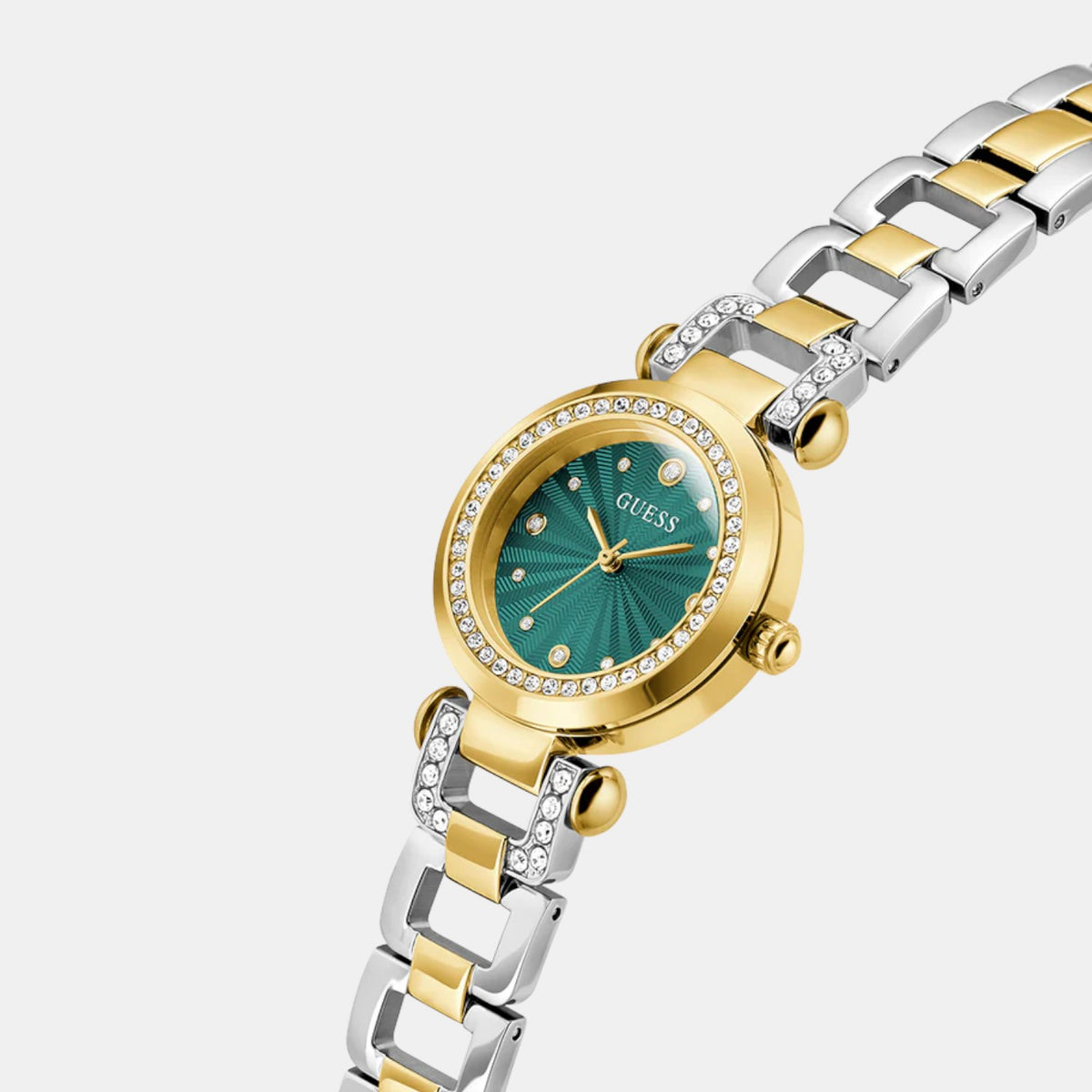 Gb Ginger Women Quartz Green Dial Analog Stainless Steel Watch Gw0869L1