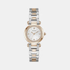 Guess Bejeweled Women Quartz Silver Dial Analog Stainless Steel Watch GW0869L2