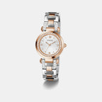 Guess Bejeweled Women Quartz Silver Dial Analog Stainless Steel Watch GW0869L2