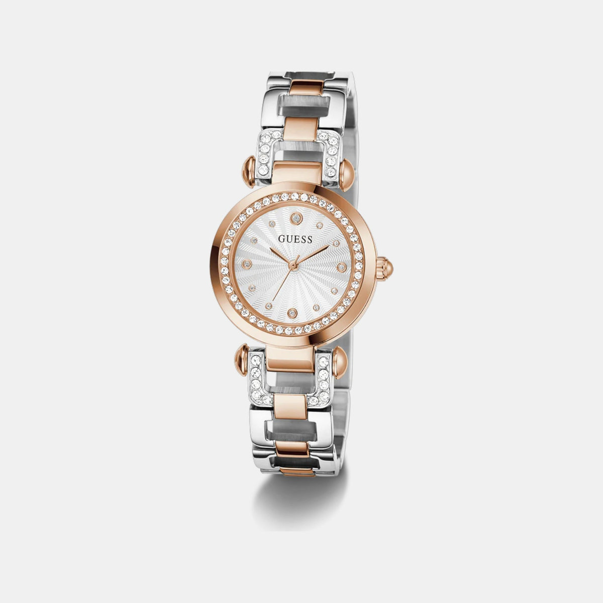 Gb Ginger Women Quartz Silver Dial Analog Stainless Steel Watch Gw0869L2