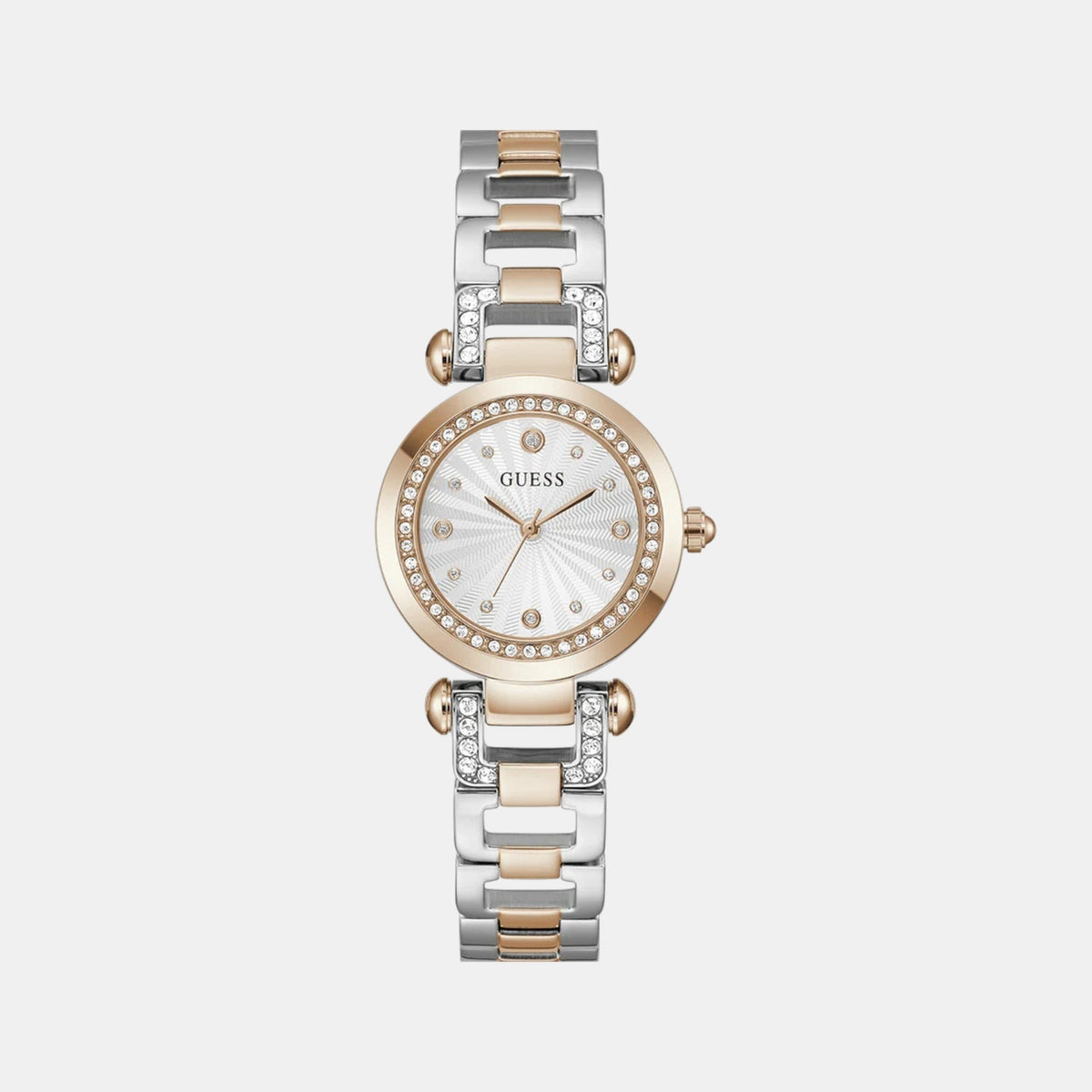 Gb Ginger Women Quartz Silver Dial Analog Stainless Steel Watch Gw0869L2