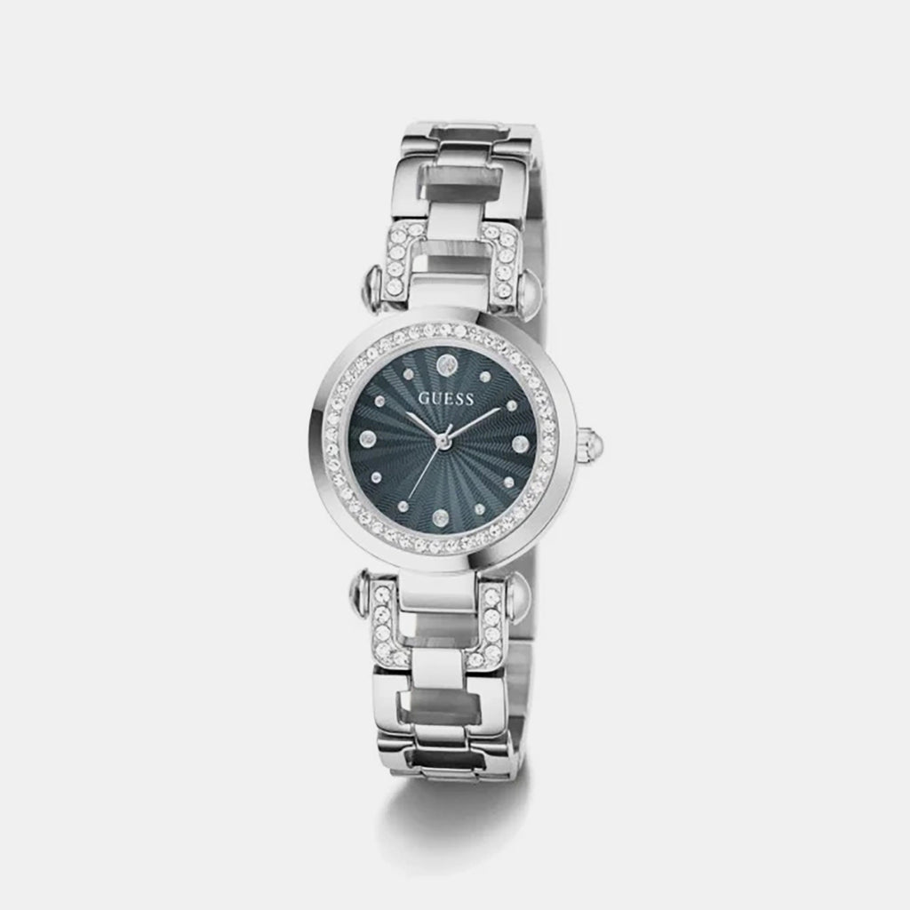 Women Quartz Green Dial Analog Stainless Steel Watch GW0869L5