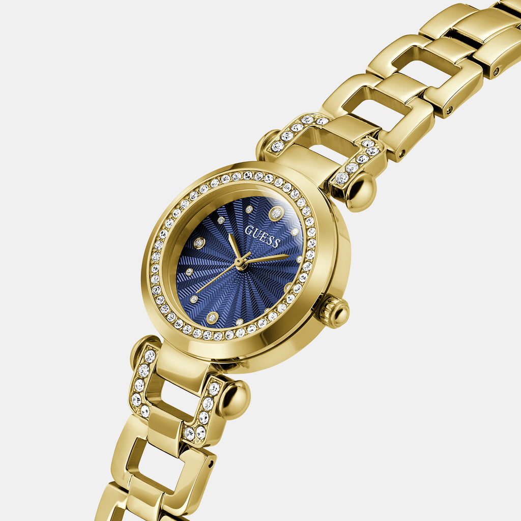Ginger Women Quartz Blue Dial Analog Stainless Steel Watch GW0869L6