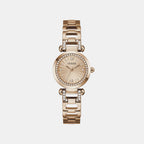 Women Quartz Rose Gold Dial Analog Stainless Steel Watch GW0869L7