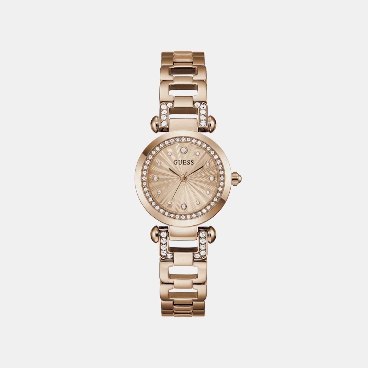 Women Quartz Rose Gold Dial Analog Stainless Steel Watch GW0869L7
