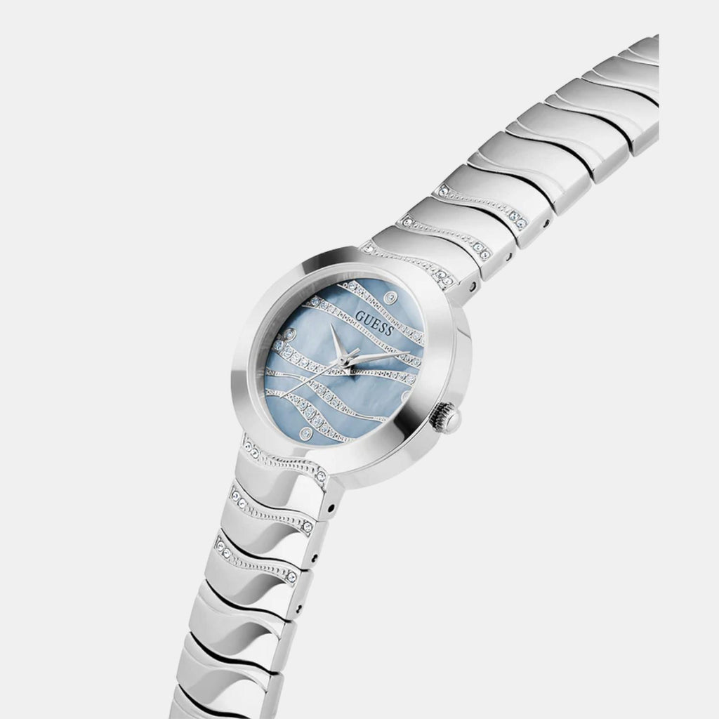 Women Quartz Blue Dial Analog Stainless Steel Watch GW0871L1