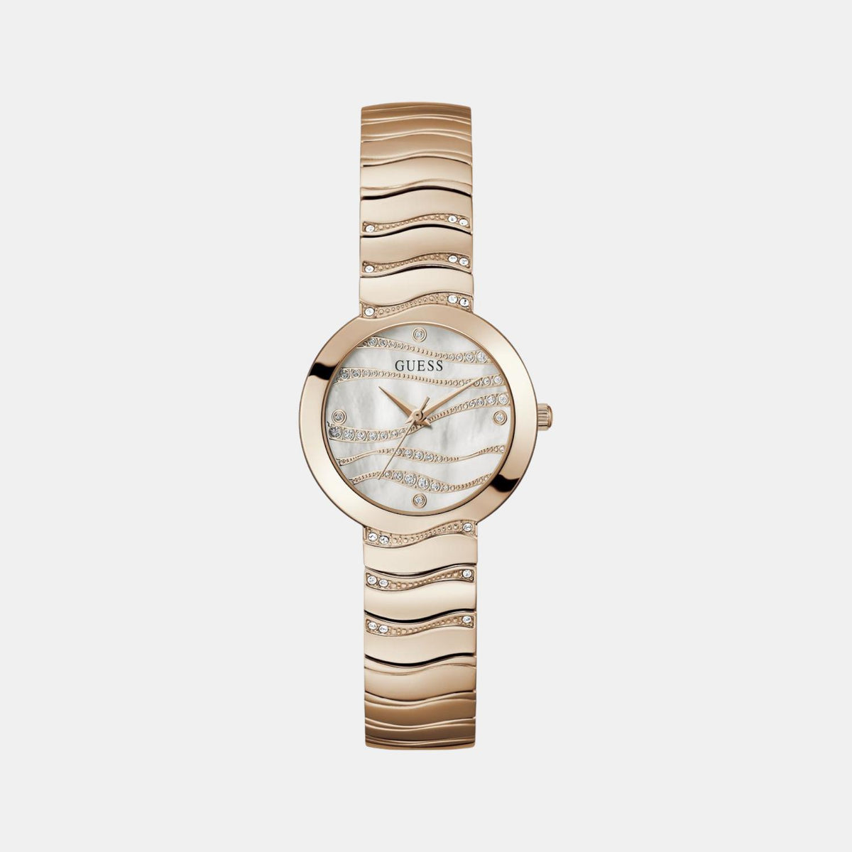 Gd Laguna Women Quartz White Dial Analog Stainless Steel Watch Gw0871L3