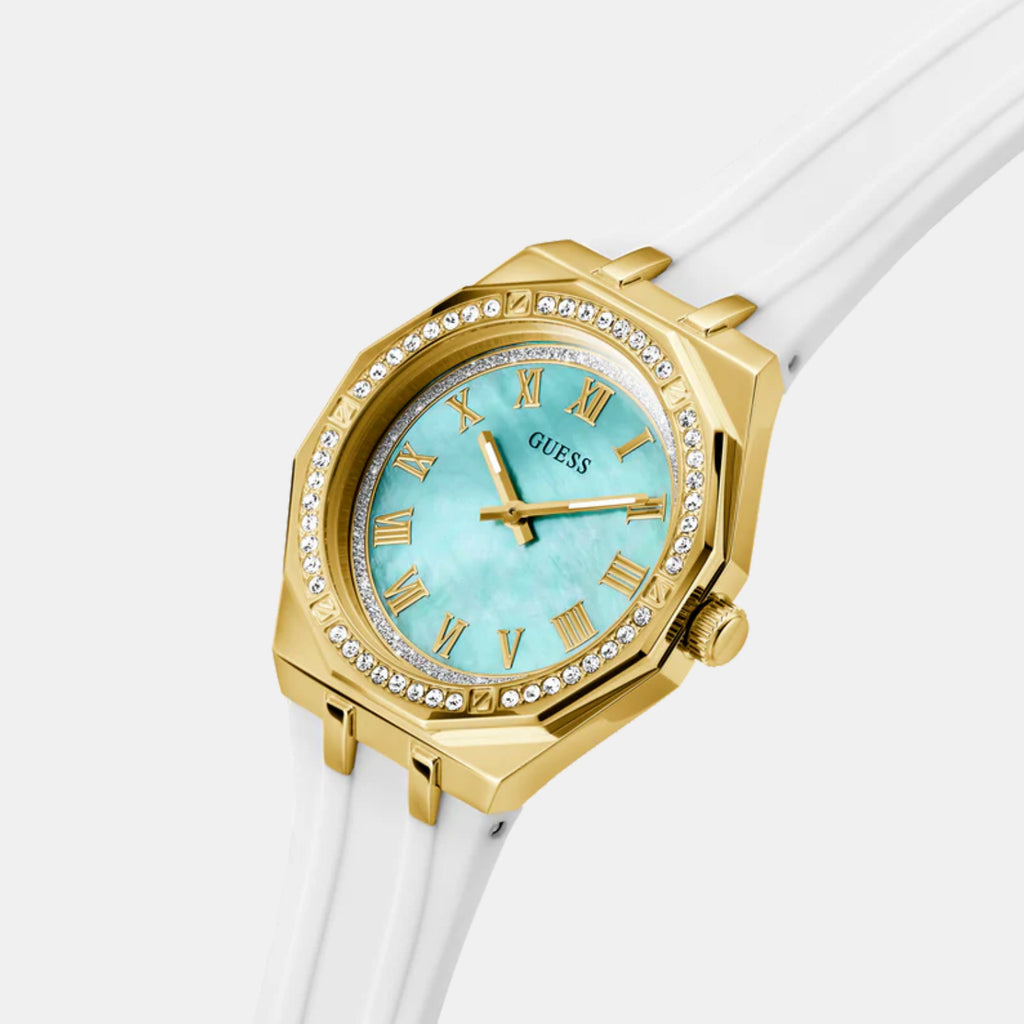 Women Quartz Mother Of Pearl Dial Analog Stainless Steel Watch GW0872L1