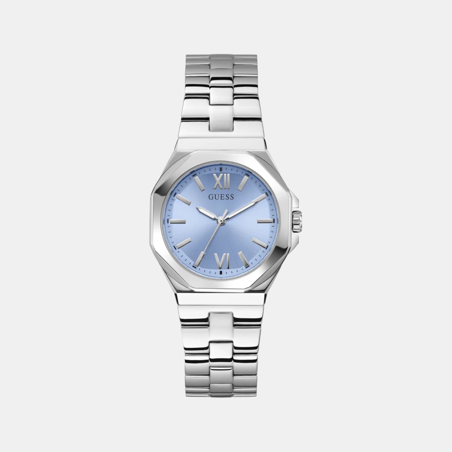 Women Quartz Ice Blue Dial Analog Stainless Steel Watch GW0873L1