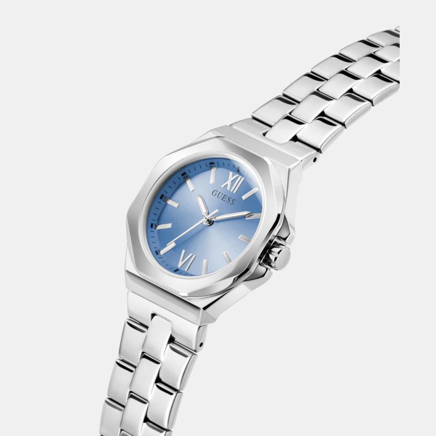 Women Quartz Ice Blue Dial Analog Stainless Steel Watch GW0873L1