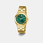 Gd Empress Women Quartz Green Dial Analog Stainless Steel GW0873L2