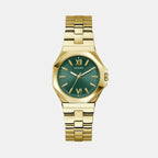 Guess Dress Women Quartz Green Dial Analog Stainless Steel Watch GW0873L2