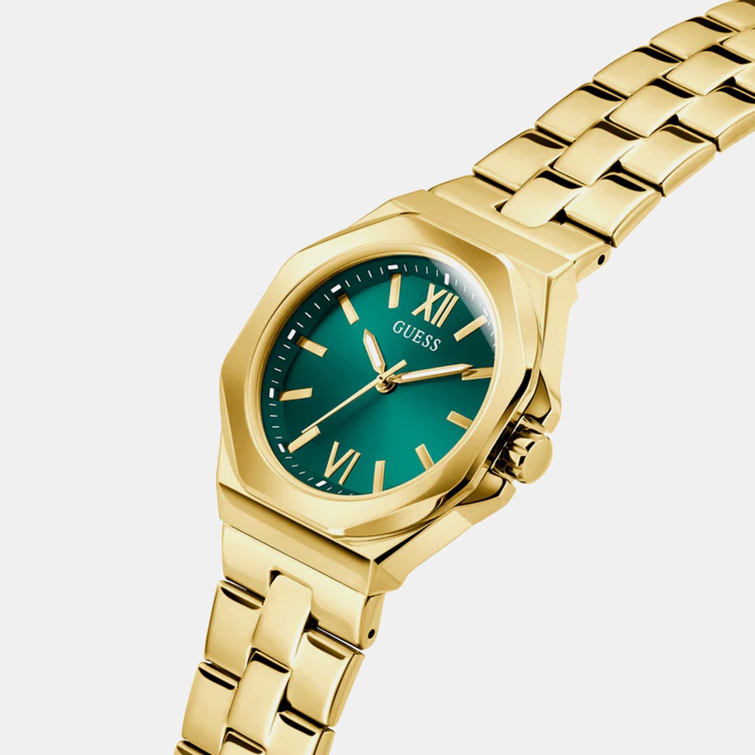 Gd Empress Women Quartz Green Dial Analog Stainless Steel GW0873L2