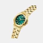 Guess Dress Women Quartz Green Dial Analog Stainless Steel Watch GW0873L2