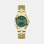 Guess Dress Women Quartz Green Dial Analog Stainless Steel Watch GW0873L2