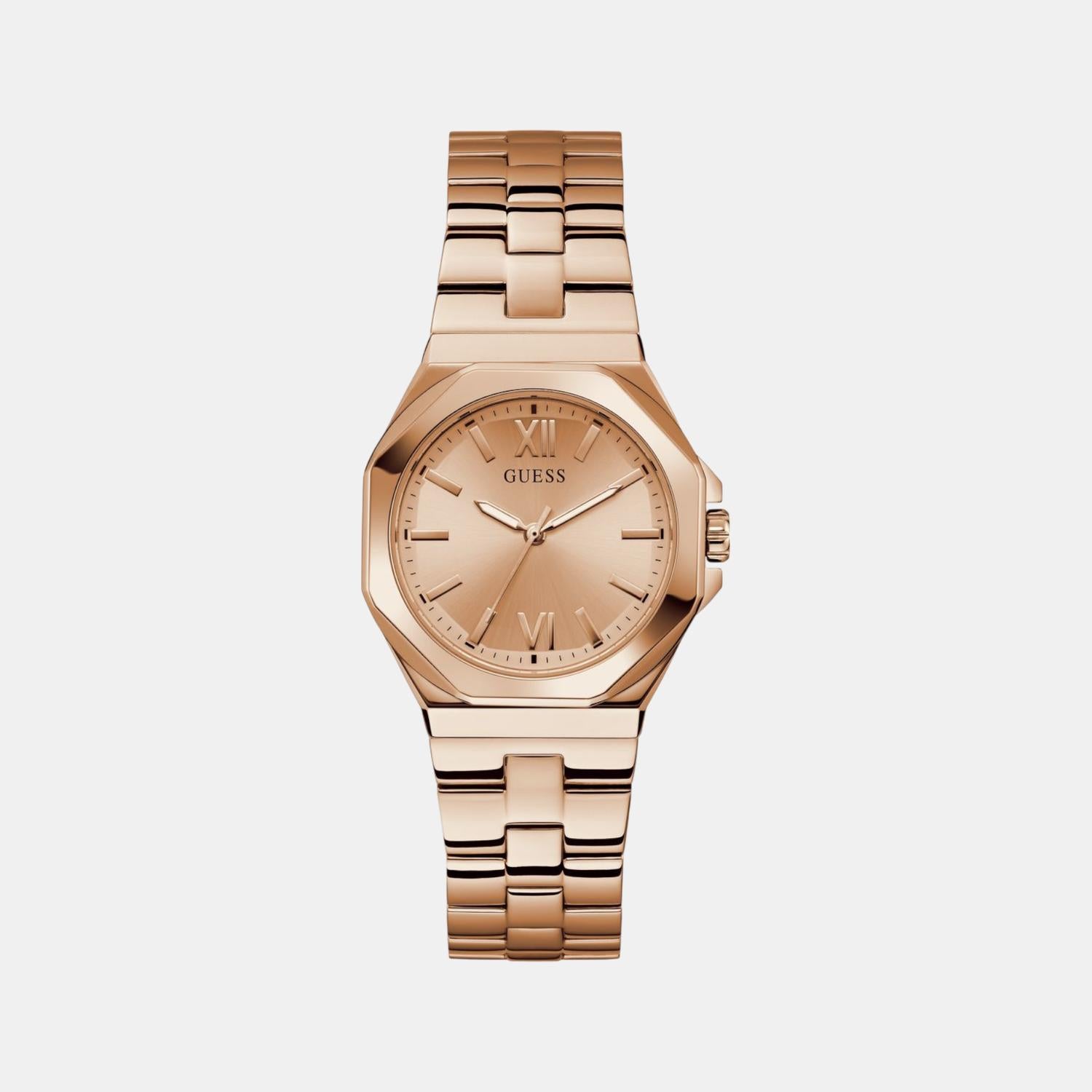 Guess Dress Women Quartz Rose Gold Dial Analog Stainless Steel Watch GW0873L3