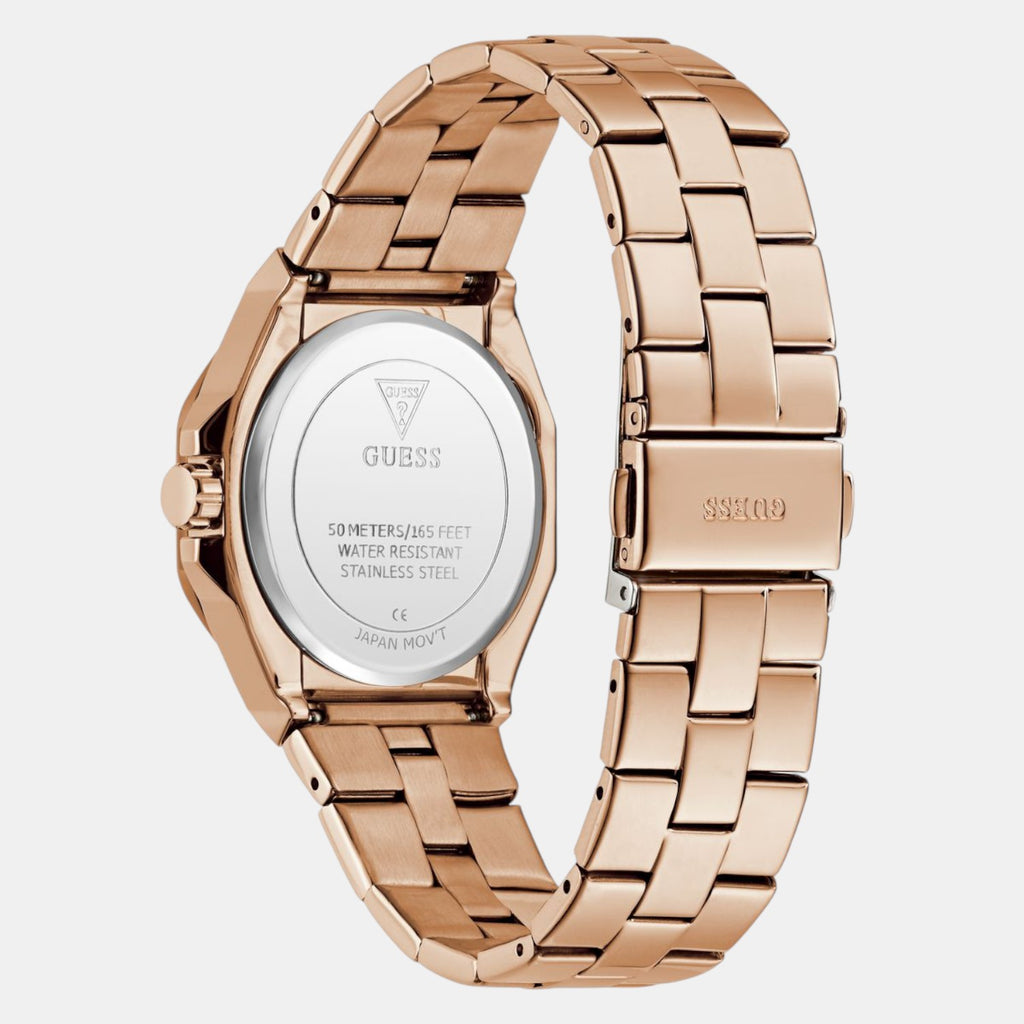 Guess Dress Women Quartz Rose Gold Dial Analog Stainless Steel Watch GW0873L3
