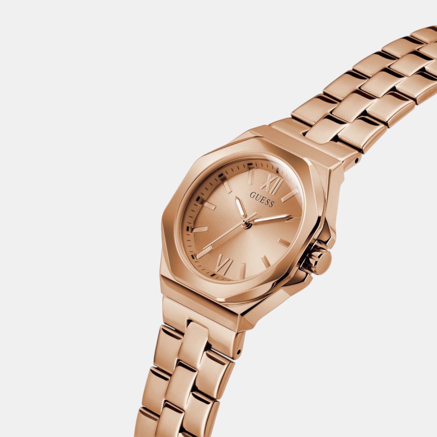 Guess Dress Women Quartz Rose Gold Dial Analog Stainless Steel Watch GW0873L3