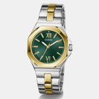 Women Quartz Green Dial Analog Stainless Steel Watch GW0873L4