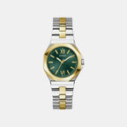 Women Quartz Green Dial Analog Stainless Steel Watch GW0873L4